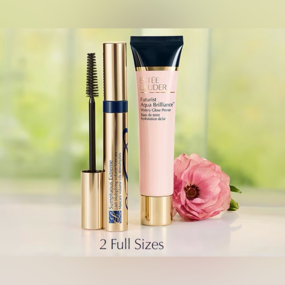 Estee Lauder Sumptuous Extreme Mascara and Aqua Brilliance Primer Set